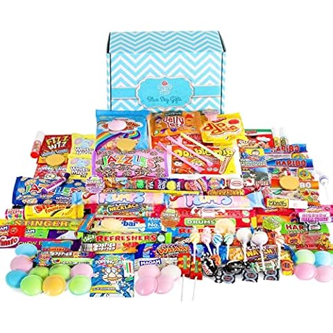 Retro Sweets Mega Hamper Sweets Gift Box, Packed with The Best Old School Sweets. Christmas Gift, Sweet Box Gift Hamper Idea for Adults and Kids, Classic Retro Sweets Gift Set Cover