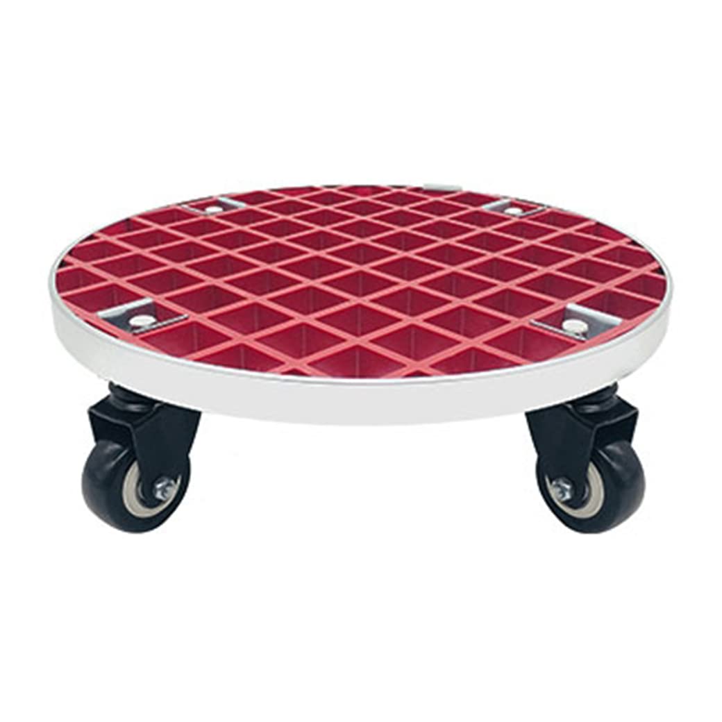 ASerZenith Heavy Duty Plant Caddy With Wheels 440Lb Capacity Rolling Plant Stand Round Flower Pot Mover Durable Planter Trolley With Casters,Red-29Cm/11In
