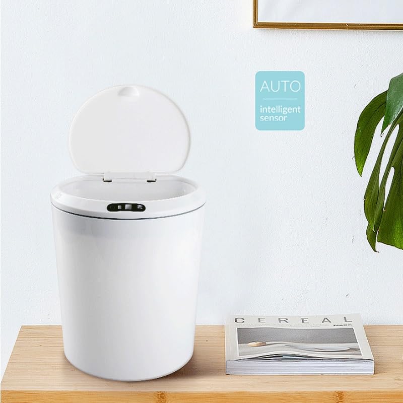 Smart Desktop Trash Bin Storage Box Dormitory Office Snack Tissue ABS Material
