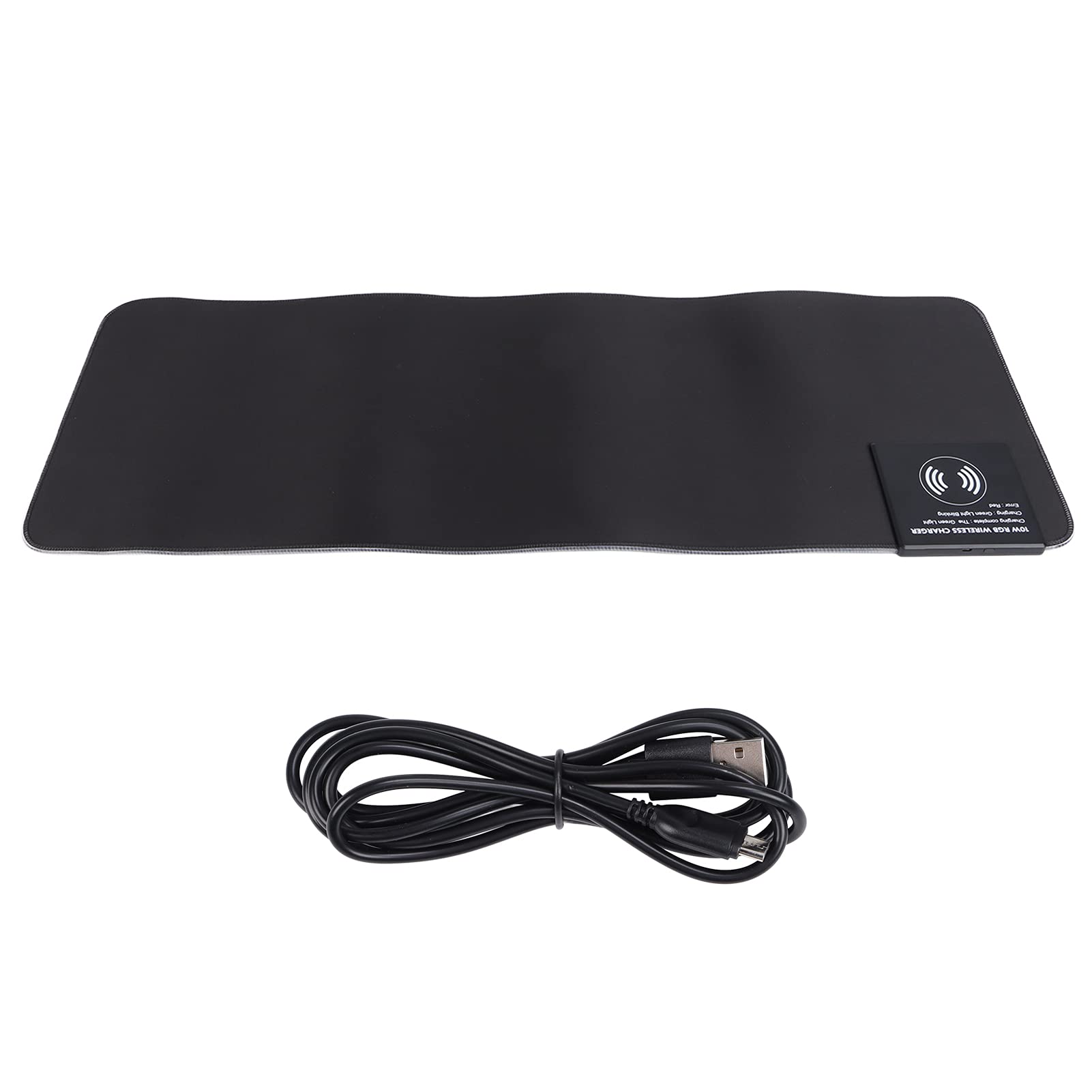 Tappetino per mouse Tappetini per mouse da gioco portatili antiscivolo con ricarica rapida wireless LED RGB Cool per luoghi pubblici di uffici domestici