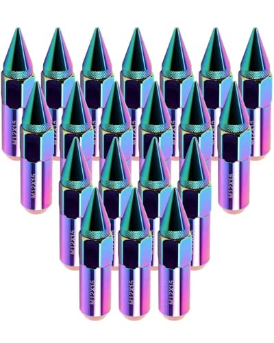 Image of cciyu 20PCS M12x1.5 Lug Nuts for Acura for TL 1996-2008 | M12x1.5 Cap Spiked Extended Tuner for Acura MDX NSX TL TSX for Honda Accord Civic for Toyota Avalon Camry Corolla Hex 3 /4 inch