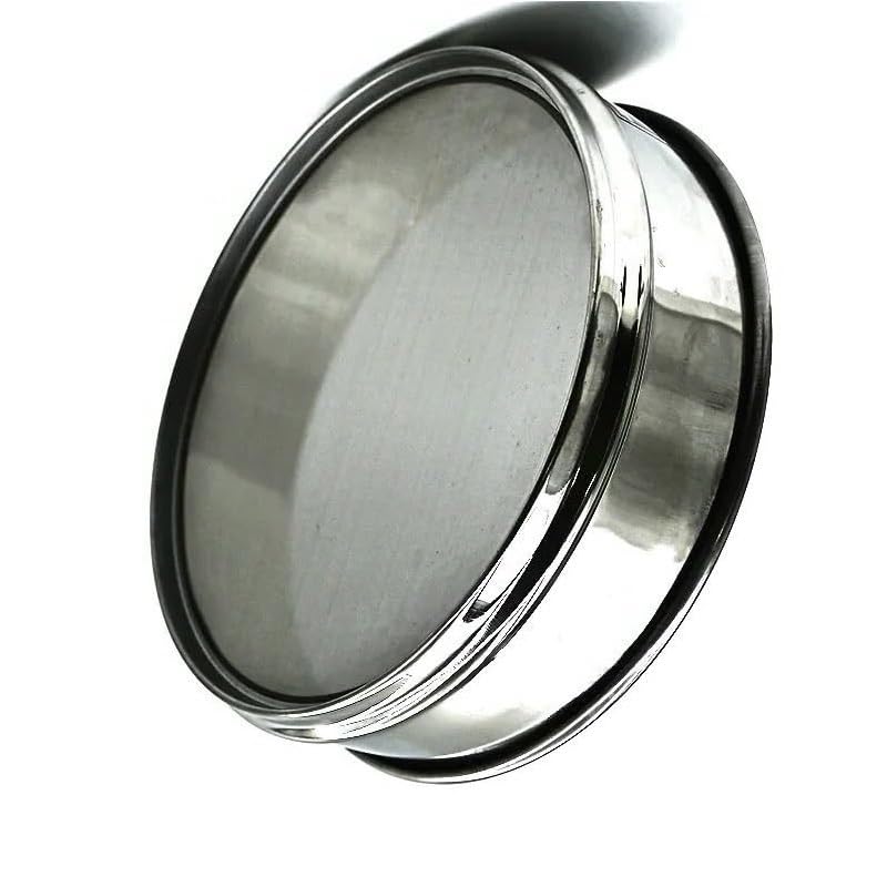 304 Stainless Steel Test Sieve - 20cm Diameter, 12-200 Mesh, Seamless Devise for Lab Analysis and Sampling(150 mesh)