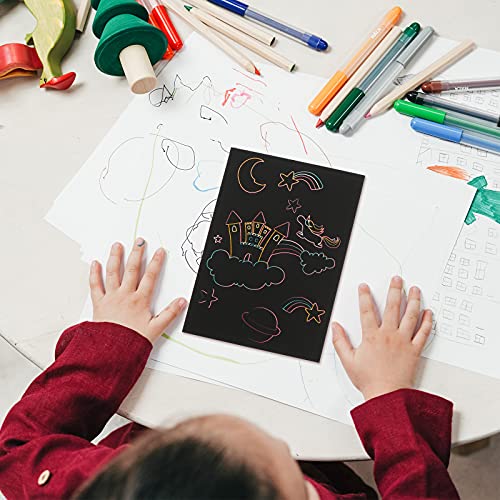 Cabilock 1 Set van Kids Scratch Schilderen Kaarten Krabben Schilderen Papier DIY Graffiti Tool - Image 7