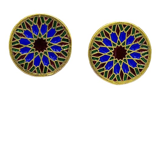 Boucles d'oreilles plique-à-jour en laiton flash gold pour illuminer vos tenues
