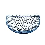 COLiJOL Plateau de Fruits Style Européen Creative Home Fer Assiette de Fruits Salon Ménage Panier de Fruits Panier de Rangement de Bureau Simple Fruit Dish Fruit Basket (Couleur: Bleu),Bleu