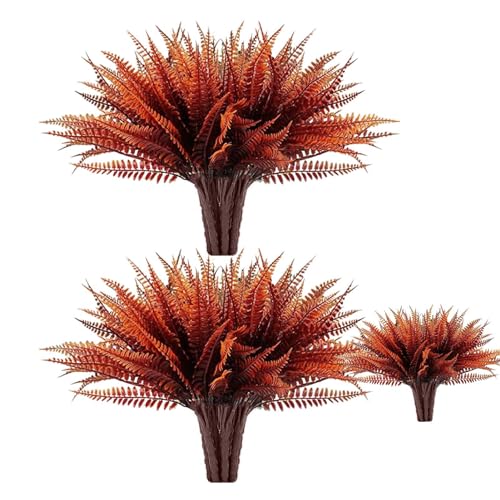 Chaies Boston Helecho artificial, helechos artificiales, helechos artificiales, plantas artificiales, plantas artificiales de Boston Ferns, tallos de helecho artificiales, resistentes a los rayos UV