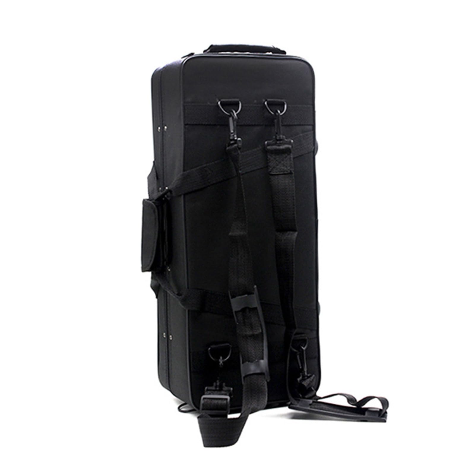 Caja compacta para trompeta, esponja gruesa que protege, cómodo arnés para hombros con correa, almacenamiento de herramientas musicales, estuche de transporte para trompeta de doble hombro