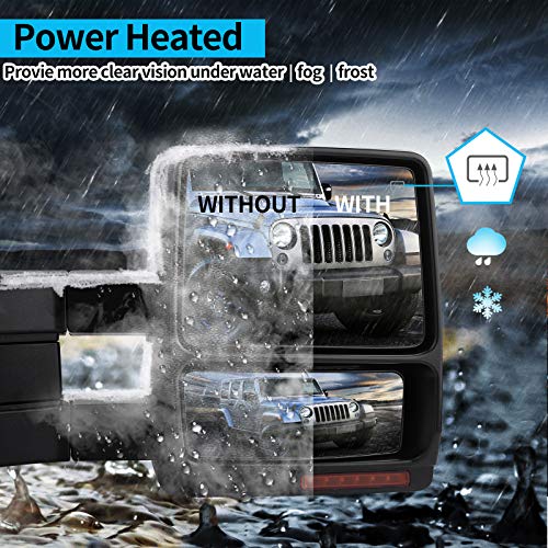 image for AUTOSAVER88 Towing Mirrors Compatible with 2004 2005 2006 Ford F150 Tr
