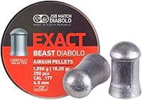 Vista 2 de perdigones para pistola de aire calibre EXACT .177