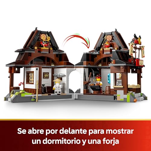 Miniatura 3 de LEGO Ninjago Herrería Cuatro Armas: 15 Aniversario - Casa de Juguete con Minifigura y Tarjetas Coleccionables - Armas Ninja - Regalo Nostálgico para Niños y Adolescentes de 14+ Años y Fans - 71858