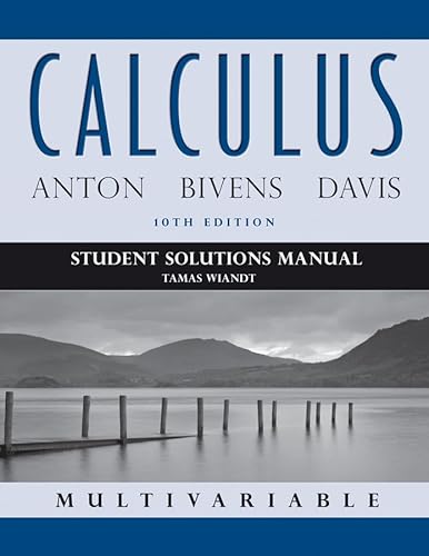 Student Solutions Manual to accompany Calculus Multivariable