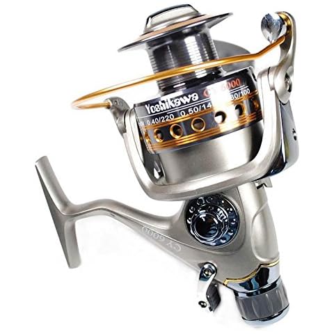 Yoshikawa Angelrollen Salzwasser mit freilauf Spinnrolle Meer Angeln 6000 Baitfeder Aluminum Spool Cover