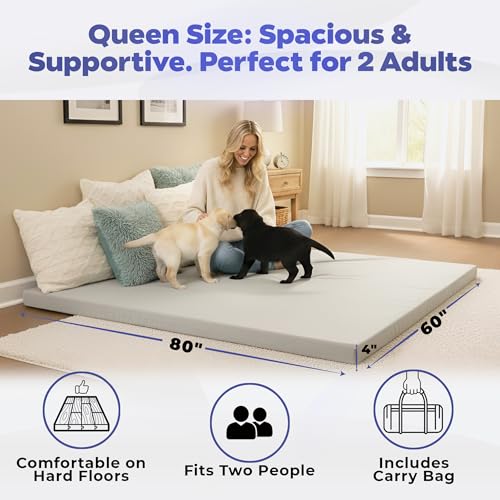 Image of Hazli Matrix AirCell Memory Foam Camping Mattress Pad - CertiPUR-US Roll Up Mattress for Adults - Portable Foam Sleeping Mats for Camping - Camp Cot Sleeping Pad - Floor Sleep Mat Bed Roll for Car RV