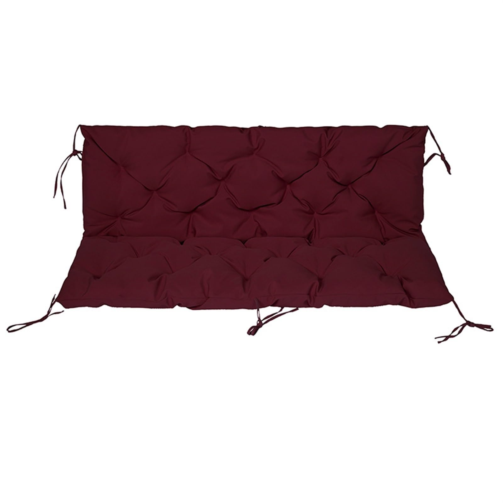 Swing Cushions Replacement, Outdoor Swing Bench Cushion with Backrest Thicken, Waterproof Porch Swing Cushions 2-3 Seater Outdoor Swing Cushions for Outdoor Garden Patio Furniture(Color 2,120cm)