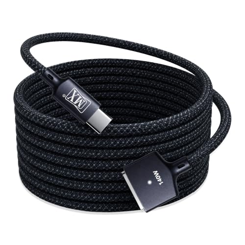 Image of MX 140W USB-C to Magnetic 3 Cable, Compatible with MacBook Pro 2021 M1 Pro & Max Chip 14 inch 16 inch, MacBook Air 2022 M2, MacBook Pro 2023 M2 Pro & Max Chip 14 inch 16 inch, Safe 3 Cable for MacBook - 6.6ft
