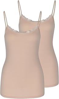 Nina von C 2er Pack Damen - Cosy - Spaghetti Top - Unterhose - Modal