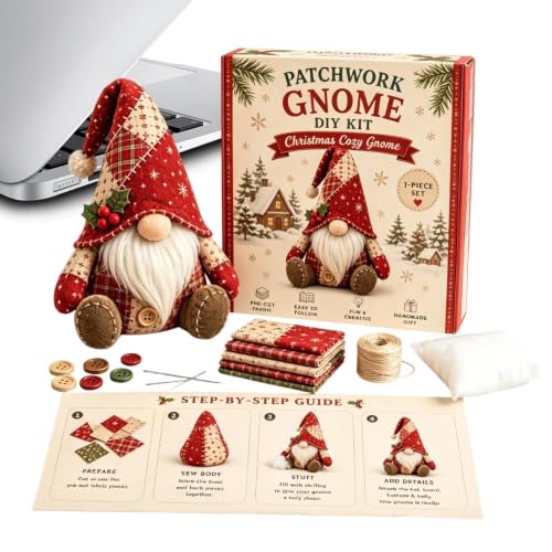 Kit de gnome en tissu DIY, le cadeau idéal de pendaison de crémaillère