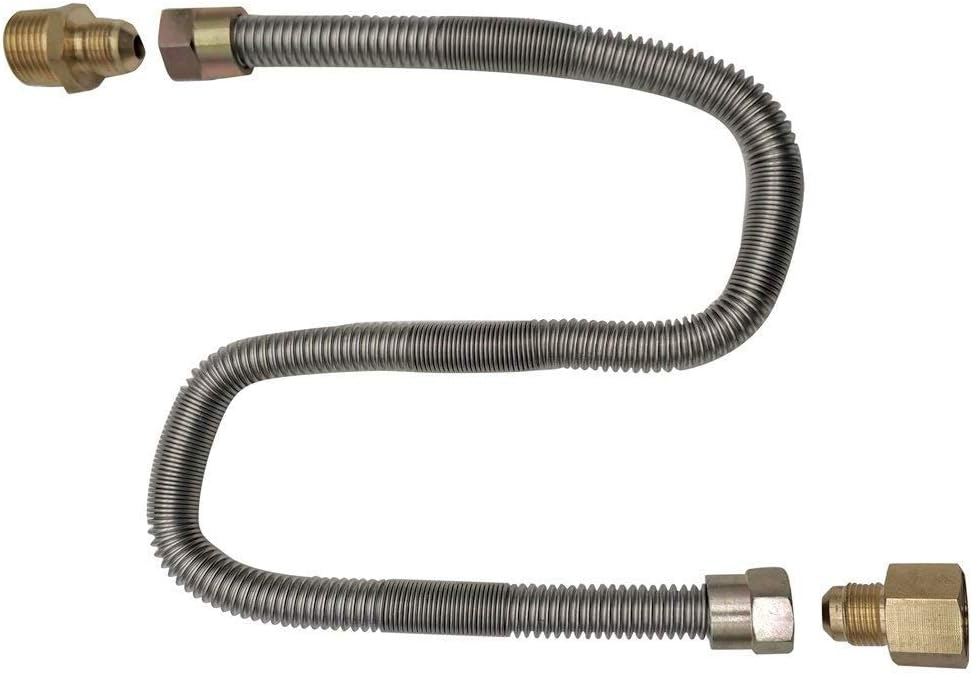 Meter Star Propane fire Pit Whistle Free Gas Flex Line for Fire Pit and