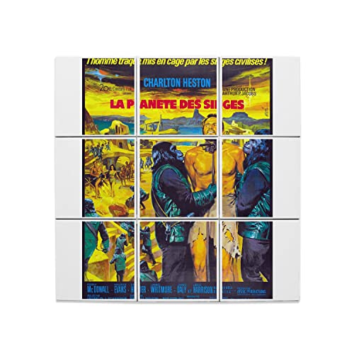 Carreaux rétro Planète des Singes affiche de film vintage décoration murale 60x60