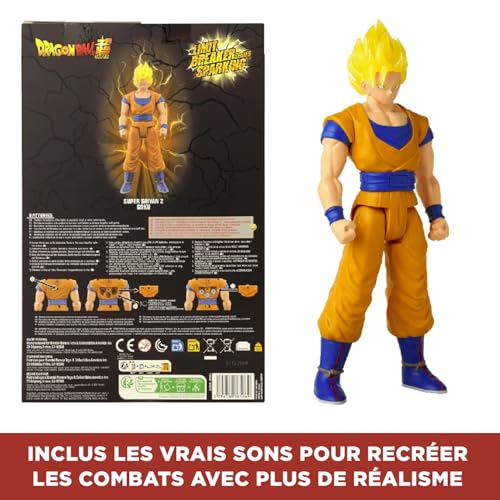 Bandai Dragon Ball Super Figurine à Fonction 30 cm Super Saiyan 2 Goku Licence Officielle Dragon Ball Grande Figurine Sparking Goku Son et Lumière Jouet Enfant et + 38566 - vue 6