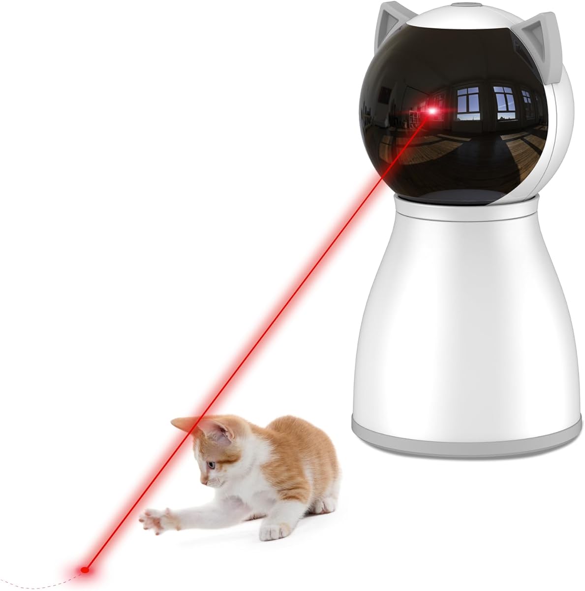 YVE LIFE Cat Toys,The 4th Generation Real Random Trajectory,Motion Activated Rechargeable Automatic Cat Laser Toy,Interactive Cat Toys for Indoor Cats/Kittens/Dogs