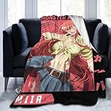AVANMIX Anime Monster Musume Miia Blanket Lightweight Warm Flannel Blankets for Bed Sofa Living Room Decor 80'X60'