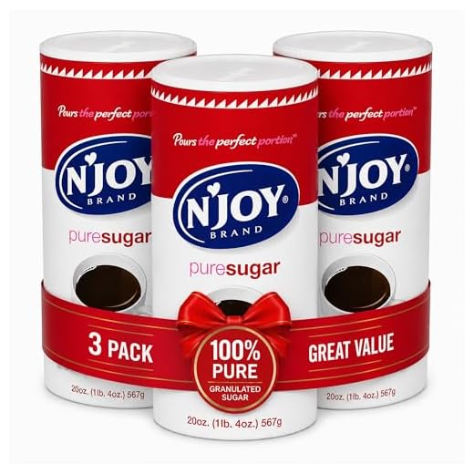 Njoy Sugar, 20 Oz. Canisters, Pack Of 3