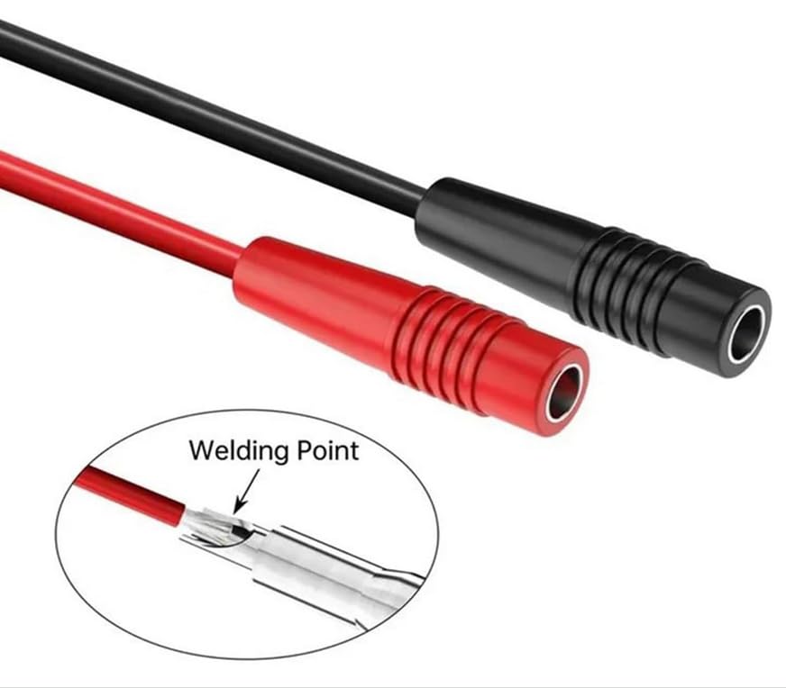 10x Adaptadores banana 4mm Faizpors rojo negro miniatura 3