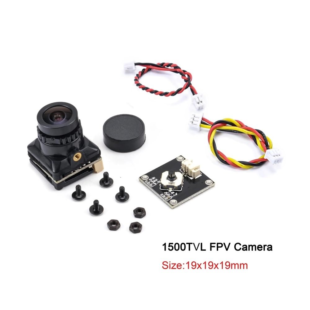 Obiektyw FPV 2,1 mm o mocy 1500 TVL, 1800 TVL i 2000 TVL z wewnętrzną regulacją do drona wyścigowego RC FPV (1500TVL Black)