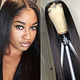 ZSF Hair Peruvian Straight Hair Top Closure Unprocessed Human Hair Lace Closure Bleached Knots (Free Part,10inch)