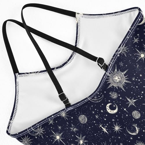 Toddler Swimsuit Girl Kids Bathing Suit Girl Toddler Girls Swim Suit Beach Swimwear Starry Night Star Sun Moon4