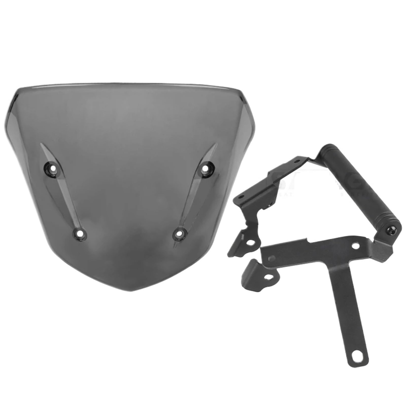 powietrzadeflektor Uchwyt nawigacji GPS na szybę przednią CB650R pasujący do HONDA CB 650R 2019-2023, przedłużenie osłony przedniej szyby Deflektor motocykla(Windshield Set)