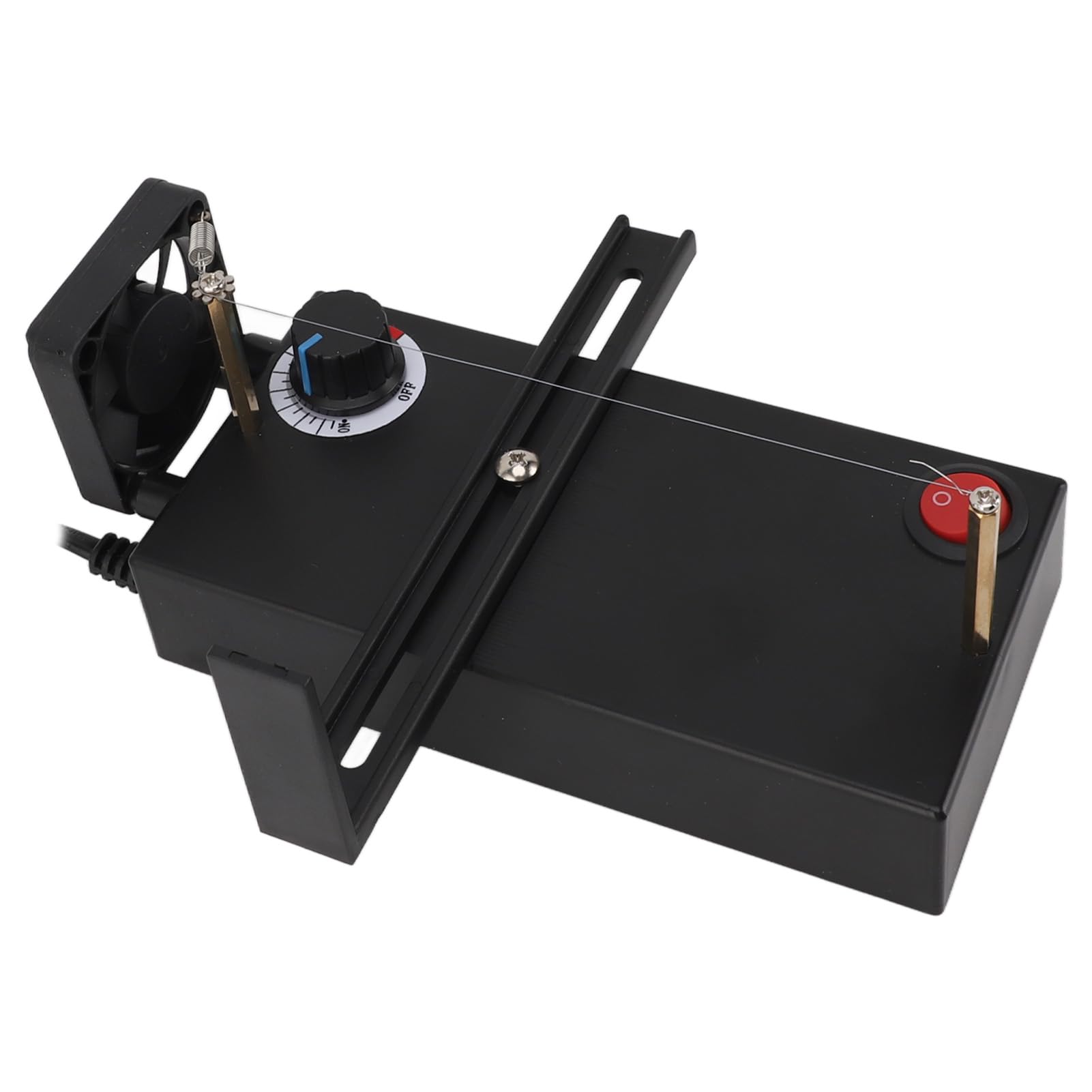 Heat Cutting Ribbon Cutter with Screwdriver, Small Hot Cutting Machine with Fan, Portable Temperature Adjustment Electric Ribbon Cutter, for Lace, Braid (US Plug 110V)