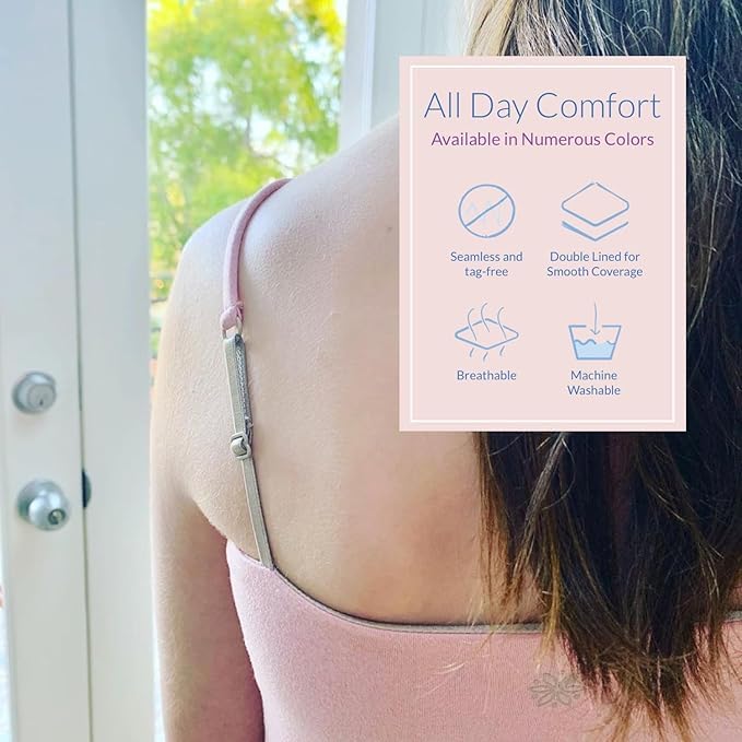 Bleuet Girls Reversible Training Bra | Seamless, Ultra Soft First Bra for Teens & Tweens, Dual-Layer Bralette3