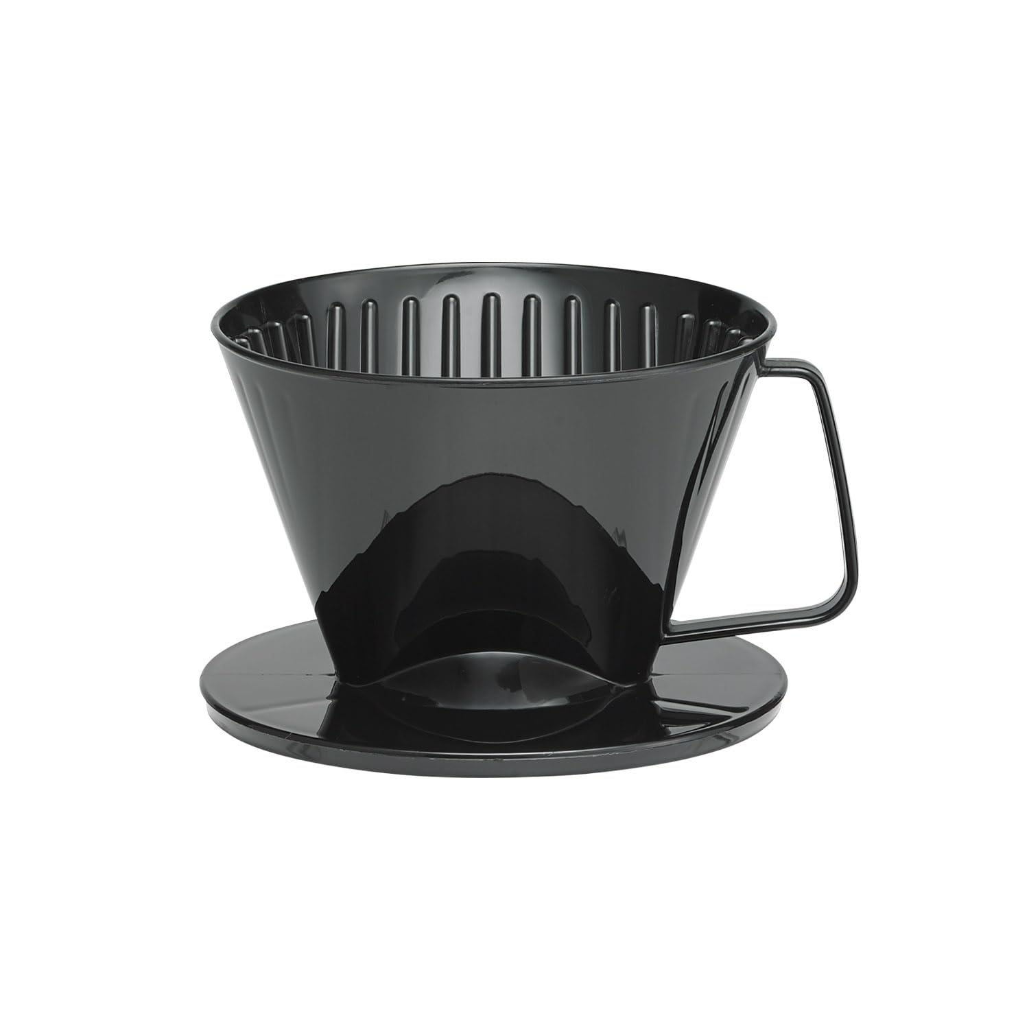 Pour-Over Coffee Brewing Filter Cone, Number 1-Size, Black, Brews 1 to 2-Servings