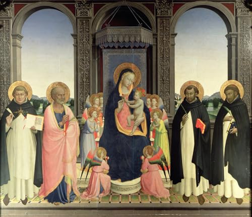 Tableau Vierge à l'Enfant Fra Angelico pour decorer un salon ou une chambre