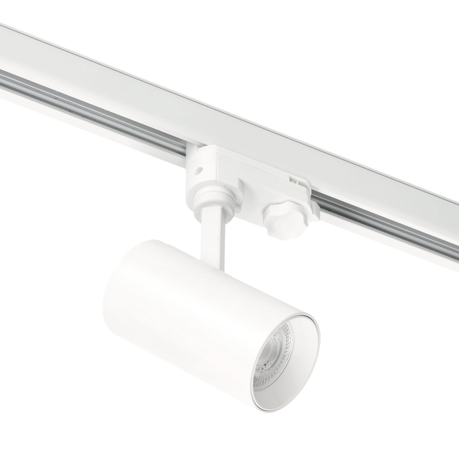 3-Phasen-Schienenset NEXTRACK - Schienensystem Komplett-Set mit 3x GU10 Lampe und Schiene, Stromversorgung + Kappe (Weiß, Schiene 1 Meter)