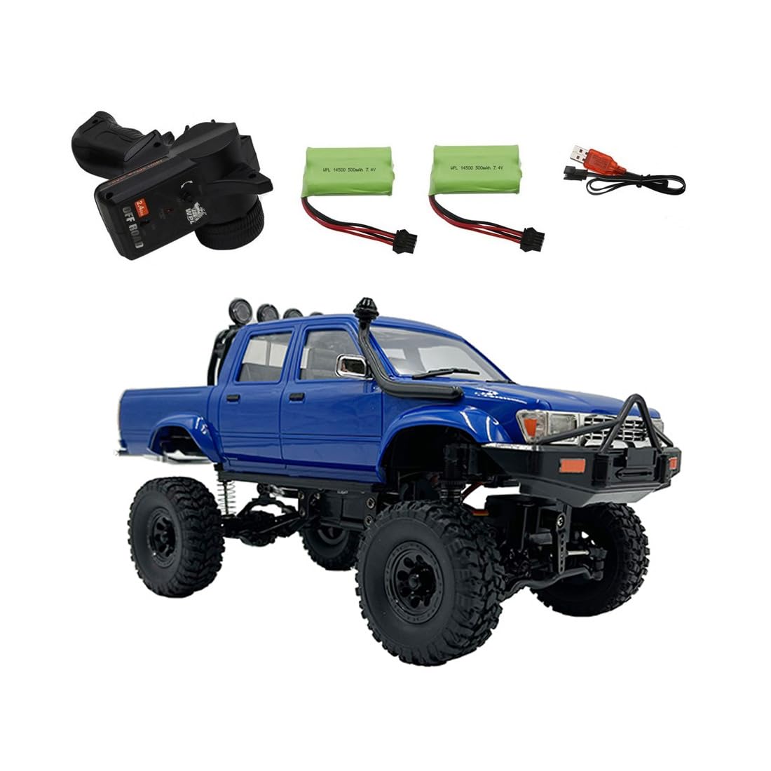 Amazon.co.jp: Goekhyrani WPL C64-1 1/16スケール 4WD RCピックアップ