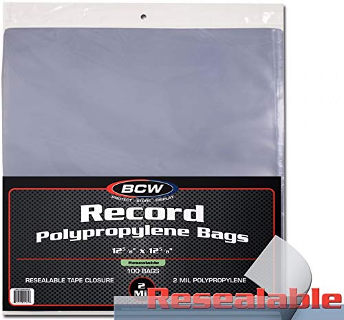 BCWSupplies Resealable 33 Rpm Bags Snug (100 Count)
