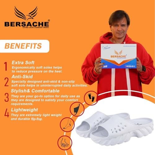 Image of BERSACHE Soft Classic Casual with Regular wear with Soft Technology Flipflop for Men