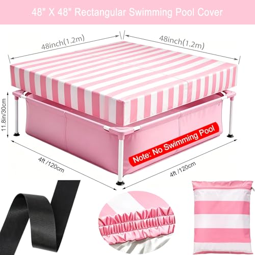 Cobertor rectangular para piscina 4ft x 4ft x 12in miniatura 2