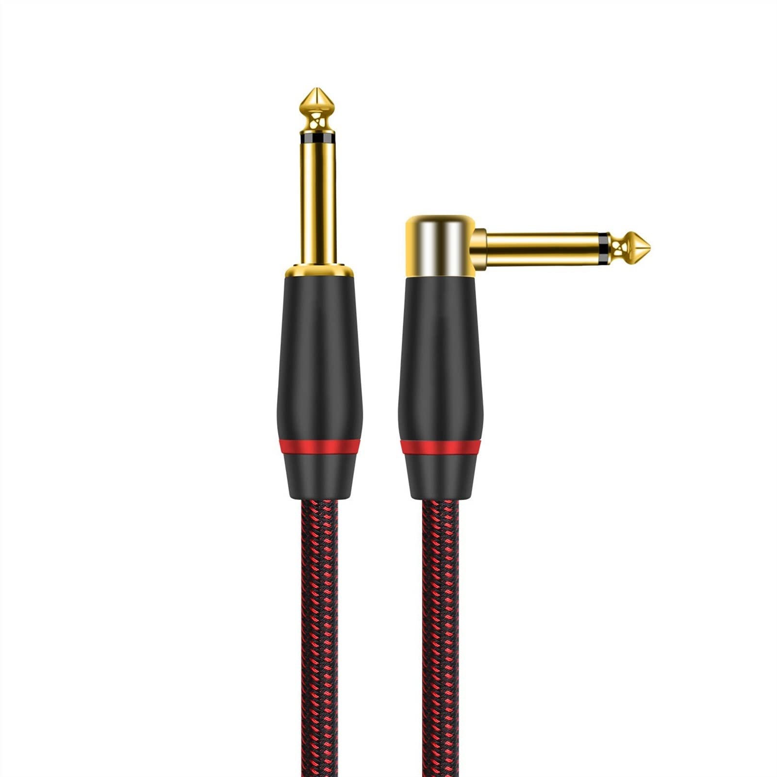 Gitarren instrumentenkabel Mono 6.5mm 1/4 '' Gerade Nach Rechts Abgewinkelter Gitarrenverstärker Für Effektor, Equalizer (Color : 3m)