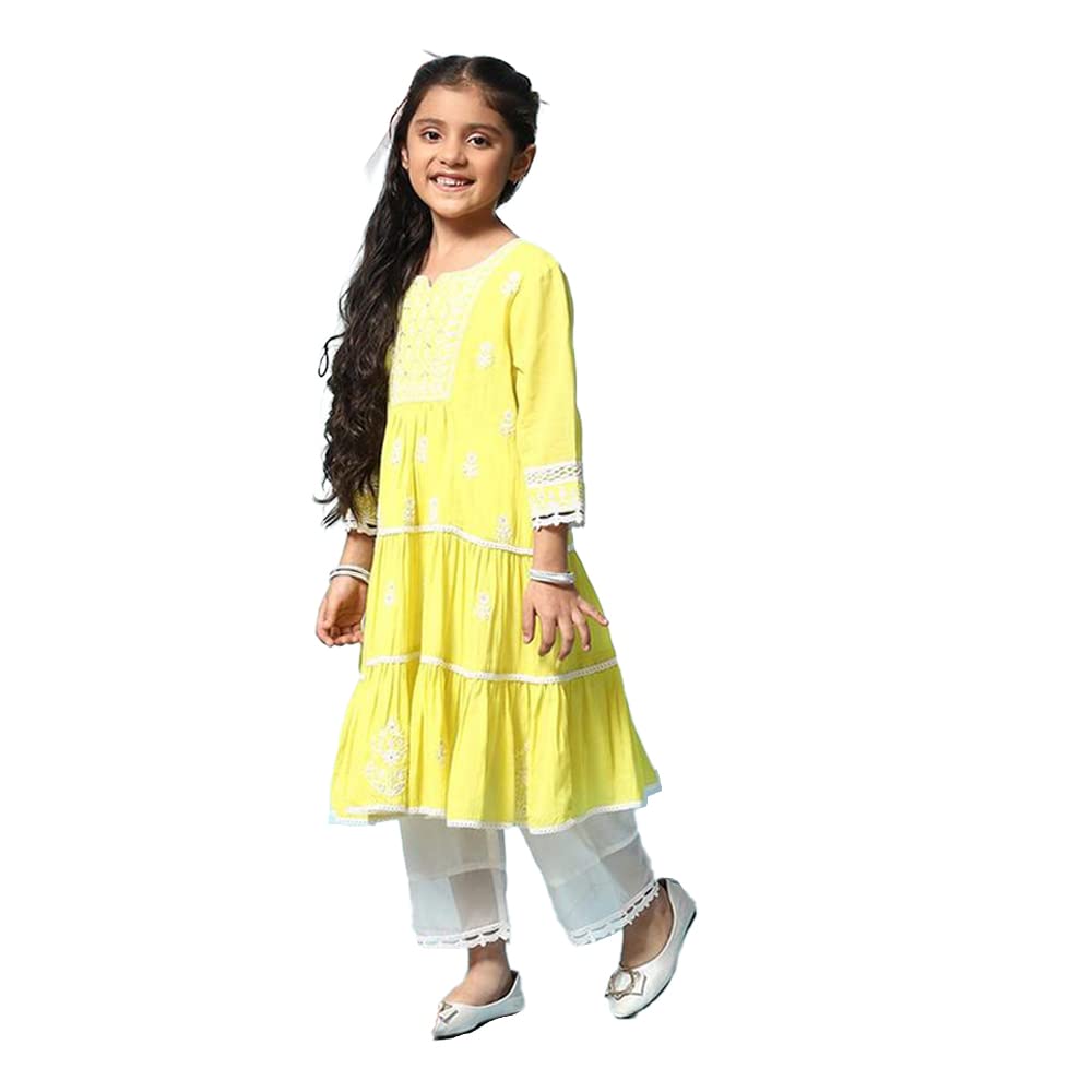 BIBA GIRL SOLID STRAIGHT KID(KW5197_LIME GREEN_7) 1