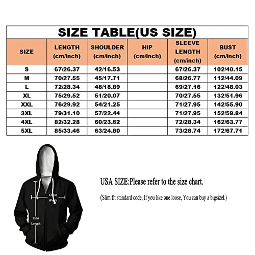 Viking Fenrir Wolf Hoodies Skull Dragon Tattoo 3D Printed Autumn Zip Pullover Mens Sweatshirt(Us Size),Fenrir Zipper,Xl #TOP2