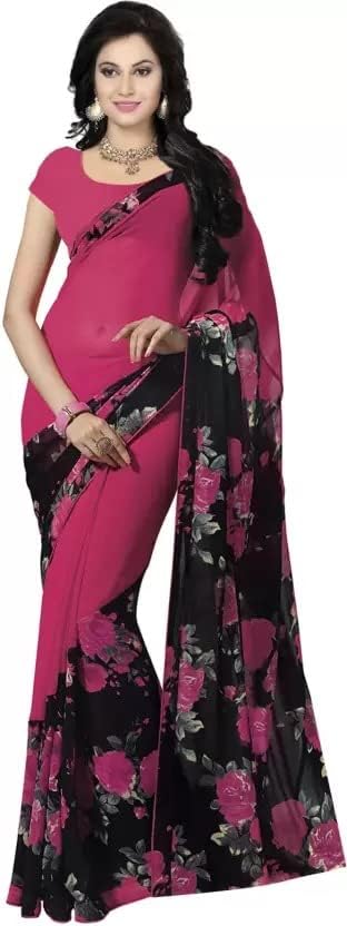 Yashika Women's Georgette Print Saree