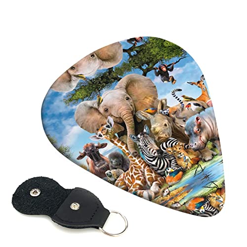 Ensemble de 6 médiators de guitare d’animaux africains pour guitare acoustique, guitare électrique, basse, ukulélé – fin… - Les Beatles, Paul McCartney, John Lennon, RIngo Starr, George Harrison Ensemble de 6 médiators de guitare d'animaux africains pour guitare acoustique, guitare électrique, basse, ukulélé - fin…
