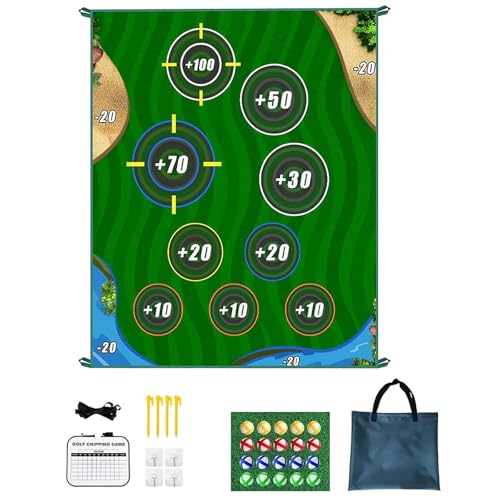 Generisch 2026 Esterilla de doble cara con superficie realista para entrenamiento, deportes, interior y exterior para mejorar la capacidad (verde, 180 x 150 cm)