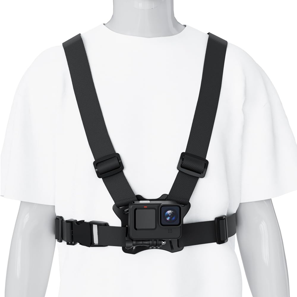 Maclean Sports Imbracatura per telefono, universale, per telefono, fotocamera, compatibile con GoPro e altre fotocamere, supporto girevole, MC-294