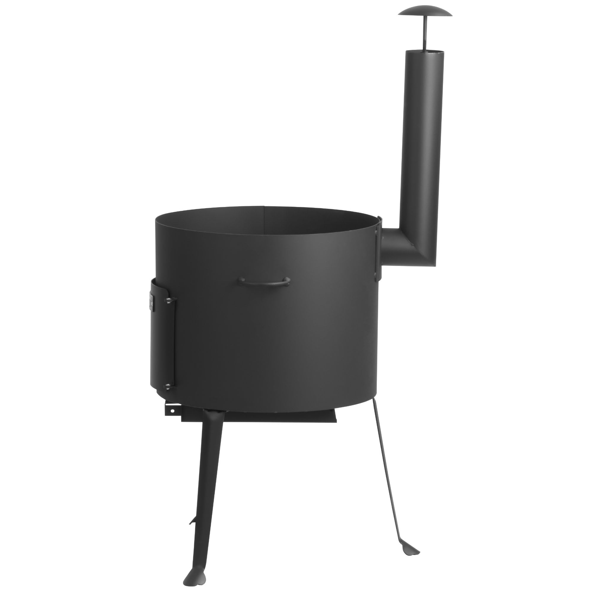 BBQ-Toro Kazan de hierro fundido con horno Kazan, Ø 39,5 cm, cacerola de hierro fundido de 19 l, tapa, caldera para gulash y estofado, cocina exterior, utschak