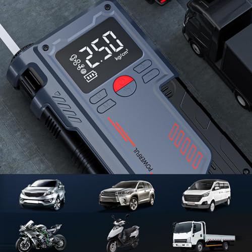 Arrancador de coches con pantalla LED digital para emergencias de batería 6